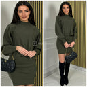 2-teiliges Trägerkleid + Pullover-Set 581