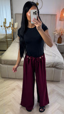 Wijde Broek met Kralendetail – Viscoseblend