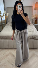 Wijde Broek met Kralendetail – Viscoseblend