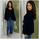 Basic-Cardigan mit 3 Bändern 6072