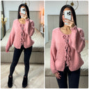 Basic-Cardigan mit 3 Bändern 6072