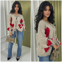 3 Ties Hearts Cardigan