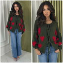 3 Ties Hearts Cardigan