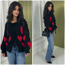 3 Ties Hearts Cardigan