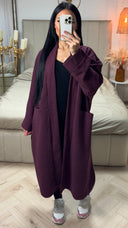 Lange Open Mantel met Steekzakken