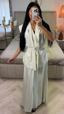 Tweedelige Set met Ceintuur – Viscoseblend