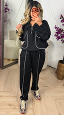 Sportief Two-Piece Set met Contrast Piping