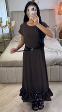Maxi Jurk met Ruffle Zoom