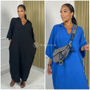 Super Soft Cheesecloth Collar Dress