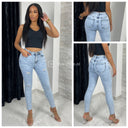 Hochwertige Stretch-Zerrissene Jeans 77189