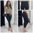 Premium Quality Black Stretch Clean Jeans 77201A