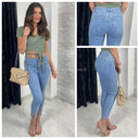 Shop goedkope front split jeans. Pak je trendy meisjes kleding in Rotterdam.