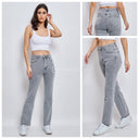 Hochwertige, saubere Stretch-Jeans mit weitem Bein 77205