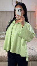 Oversized Crop Blouse