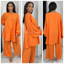 Loose Fit Elegant Wide Leg Set