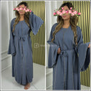2-teiliges Set Kleid mit goldenen Nahtdetails