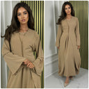 2-teiliges Set Kleid mit goldenen Nahtdetails