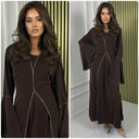 2-teiliges Set Kleid mit goldenen Nahtdetails