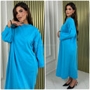 Oversized Basic Maxikleid Jessy Baumwolle Premium Qualität