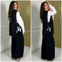 3pcs Heavy Corduroy Blouse+ Sweater+Pants Set