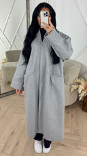 Basic Oversized Coat Seam Detail