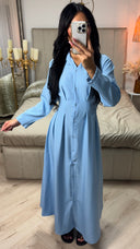 Tie Belt Blouse Maxi Waist Detail