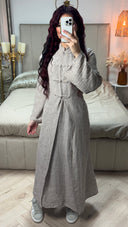 2pcs Linnenlook Set Button Tie Belt Kimono + Underdress