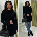 Übergroßer, langer Pullover