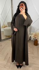 Abaya Maxi Jurk met Wijde Mouwen