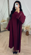 Abaya Two-Piece Set met Kimono en Onderjurk