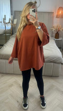 Oversized Terry Cotton T-Shirt