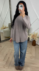 Basic Knit Top met Ronde Hals