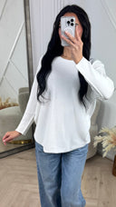 Basic Knit Top met Ronde Hals