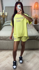 Brooklyn NYC Soft Material Tee+Shorts Set