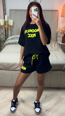 Brooklyn NYC Soft Material Tee+Shorts Set