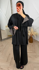 Burkini Set met Contrastdetails en Ronde Hals