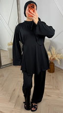 Burkini Set met Overslagdetail en Striksluiting