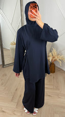 Burkini Set met Overslagdetail en Striksluiting