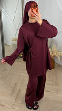 Burkini Set met Overslagdetail en Striksluiting