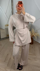 Burkini Set met Overslagdetail en Striksluiting