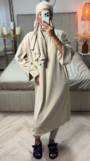 Burkini Set met Rits en Spleetmouwen – Inclusief Hijab