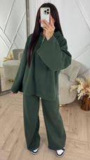 Comfy Fleece Two-Piece Set met Capuchon