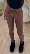 Comfy Stretch Broek met Koordsluiting 371