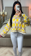 Crochet Katoenen Zomertrui met Open Motief