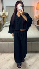 Crop Top Pocket Detail Set