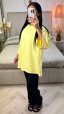 Oversized Terry Cotton T-Shirt