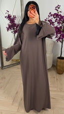 Elegante Maxi Abaya met Kantdetails