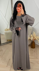 Elegante Maxi Abaya met Kantdetails