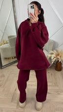 Fleece Two-Piece Hoodie Set met Rits & Steekzakken