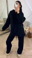 Fleece Two-Piece Hoodie Set met Rits & Steekzakken